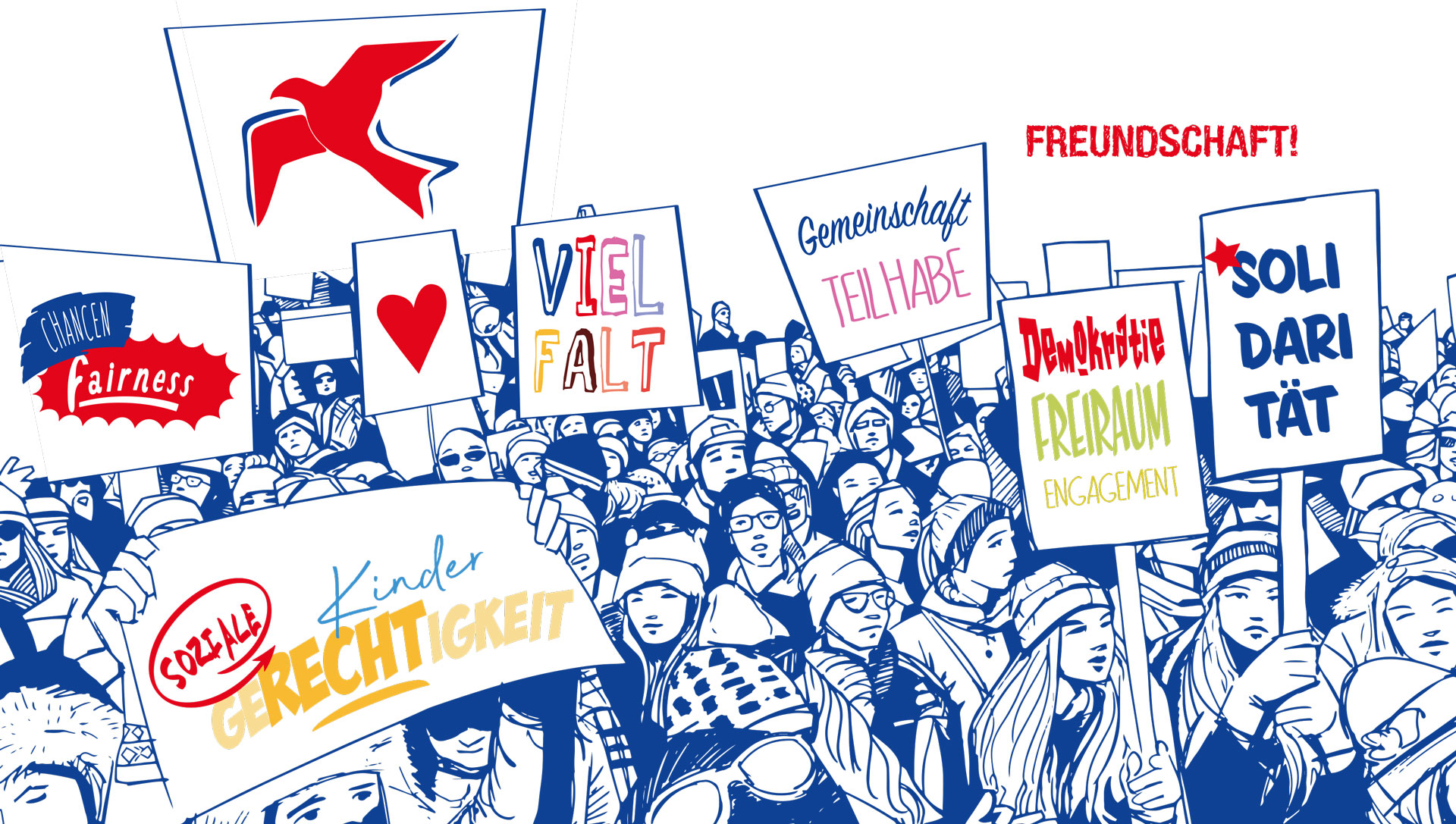 Grafik zum Leitbild der Falken Recklinghausen